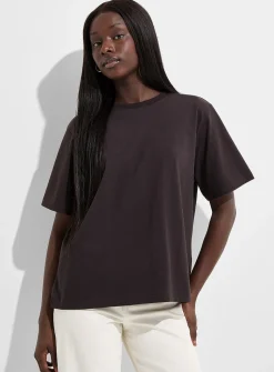 Organic cotton loose boxy-fit T-shirt