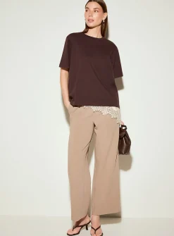 Organic cotton loose boxy-fit T-shirt