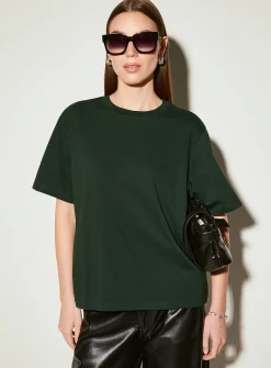 Organic cotton loose boxy-fit T-shirt