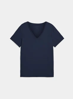 100% organic cotton V-neck T-shirt