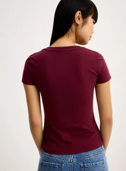 Organic cotton V-neck T-shirt
