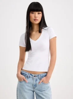 Organic cotton V-neck T-shirt