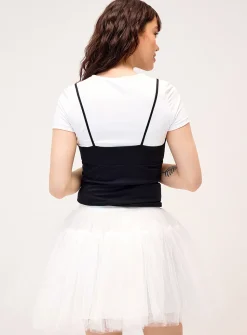 Organza tutu miniskirt