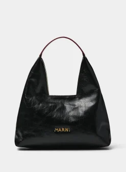 Origami small calf leather bag