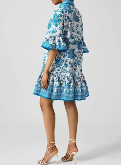 Ornamental flowers shirtdress