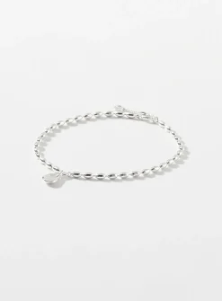 Oval medallion bubble-link bracelet