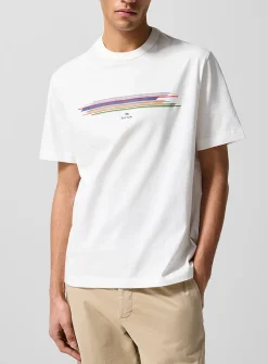 Overlapping stripes T-shirt