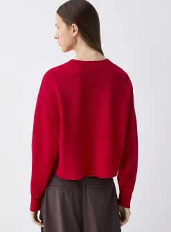 Oversized rolled-hem sweater