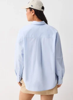 Oversized solid shirt