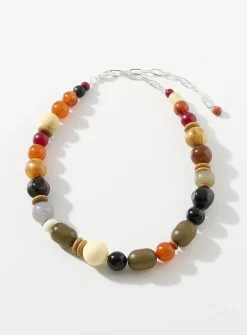 Oversized stone necklace