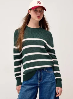 Oversized striped sweater
