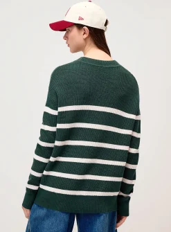 Oversized striped sweater