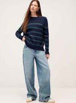 Oversized striped sweater