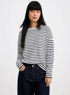 Oversized striped sweater