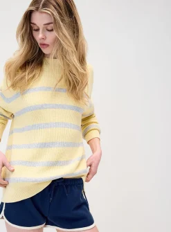 Oversized striped sweater