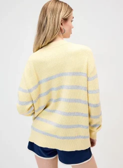 Oversized striped sweater