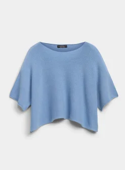 Oversized boxy-fit boat-neck sweater