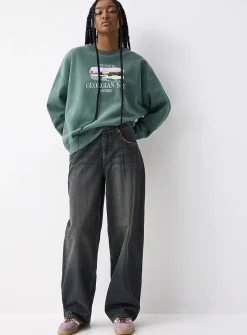 Oversized destination fleece sweatshirt