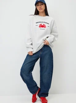 Oversized destination fleece sweatshirt
