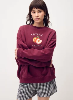 Oversized destination fleece sweatshirt