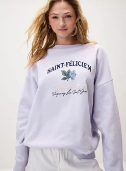 Oversized destination fleece sweatshirt