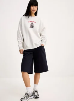 Oversized destination fleece sweatshirt