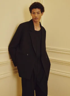 Oversized double-breasted jacket
