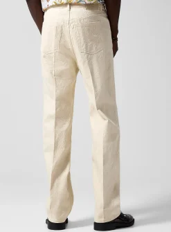 Paisley jacquard ecru jean