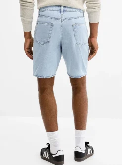 Pale blue jean Bermudas