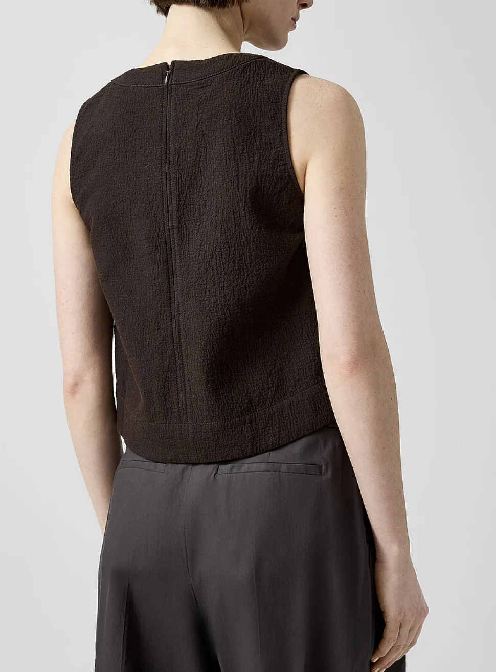 Pampa denim sleeveless top