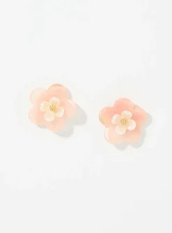 Pastel flower earrings