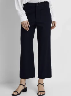 Patch-pocket stretch twill pant