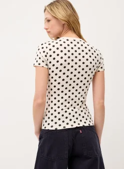 Patterned organic cotton T-shirt