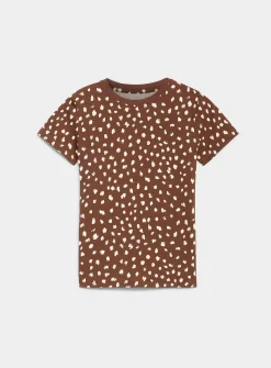 Patterned organic cotton T-shirt