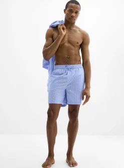 Patterned poplin pyjama short