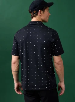 Patterned textured golf polo