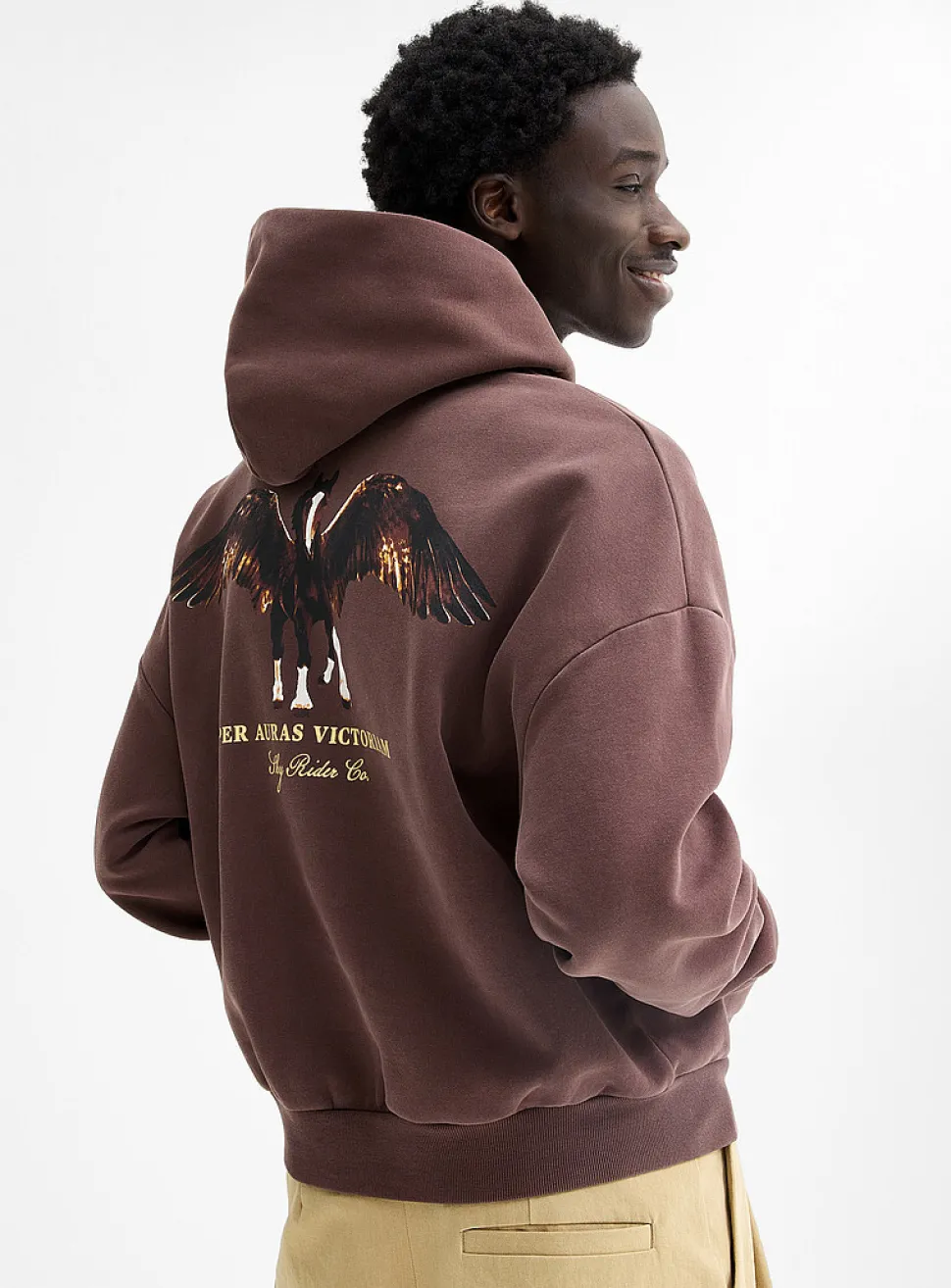 Peachskin graphic hoodie