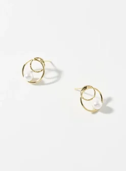 Pearl interlaced hoops