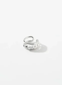 Pearl-insert ear cuff