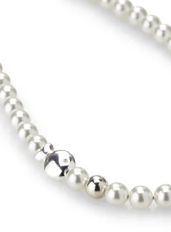 Pearls and fish necklace