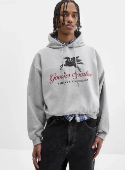 Pegasus graphic cropped hoodie
