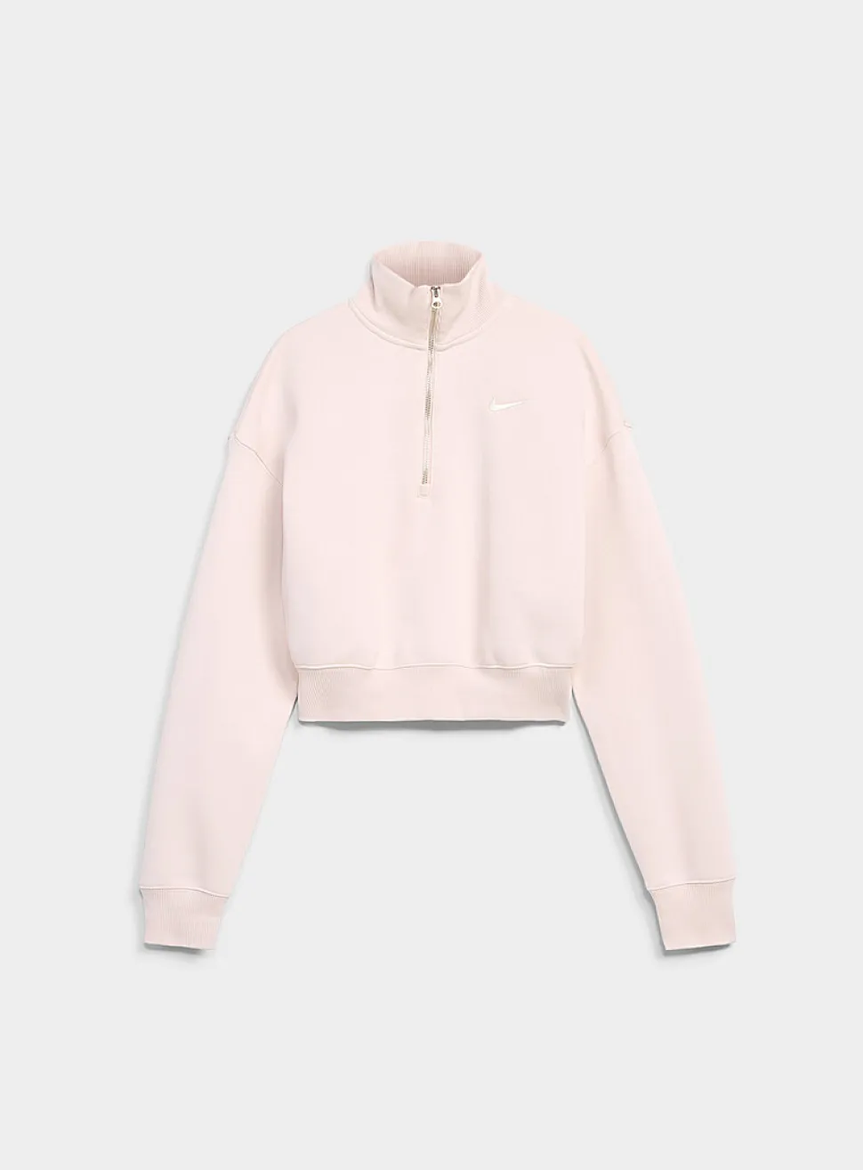 Phoenix half-zip cropped sweatshirt
