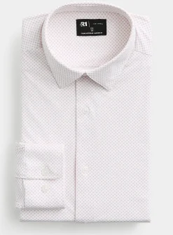 Pink micro-flower shirt