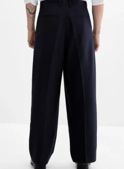 Pinstripe pleated pant