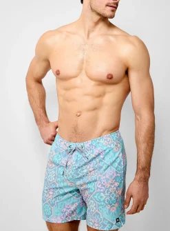 Pixel ornament swim trunk