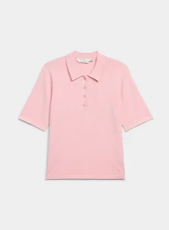 Plain boxy polo sweater