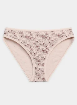 Plain edging bikini panty
