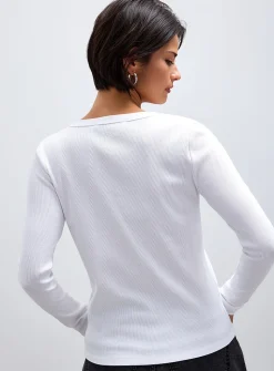 Plain ribbed jersey cardigan