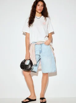 Playful print loose boxy-fit T-shirt