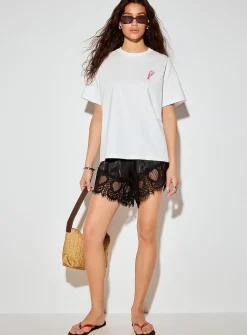 Playful print loose boxy-fit T-shirt